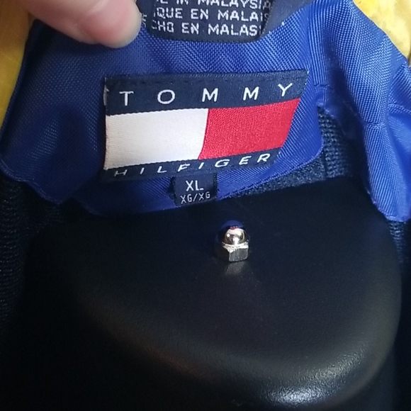Vintage 90s tommy hilfiger windbreaker w/ hood XL - Picture 4 of 15
